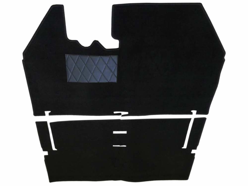 Citroen-2CV - Tapijtset (sling). Geschikt voor Citroen AMI6 + AMI8, voor + achter. Kleur: zwart