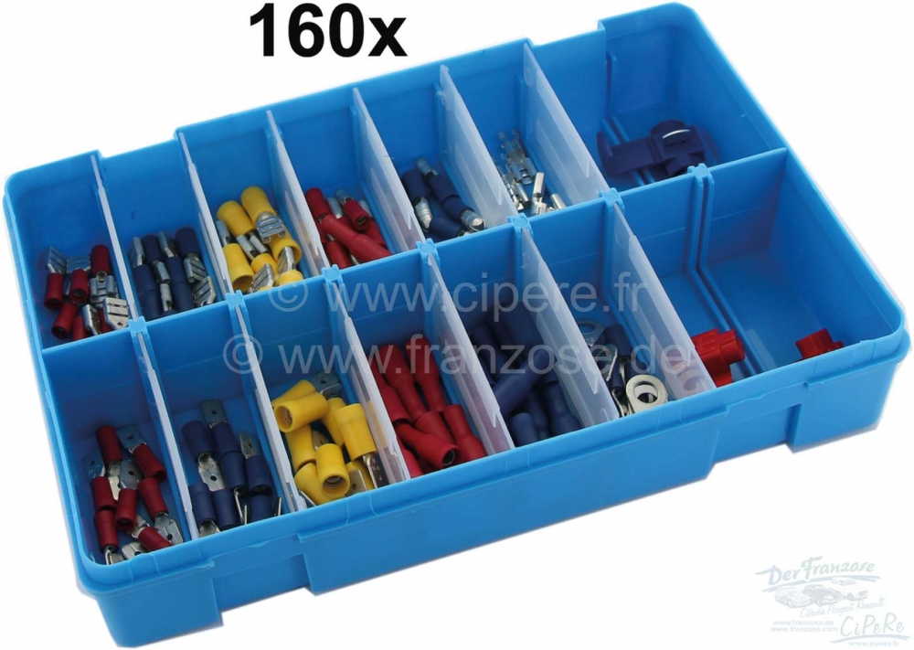 Citroen-2CV - Assortiment kabelconnectors 160 stuks