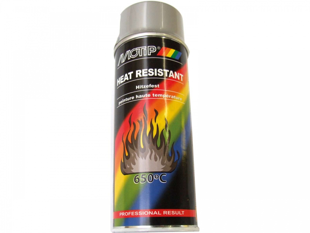 Renault - Spuitverf hittebestendig tot 650°C, 400ml, kleur zilver.