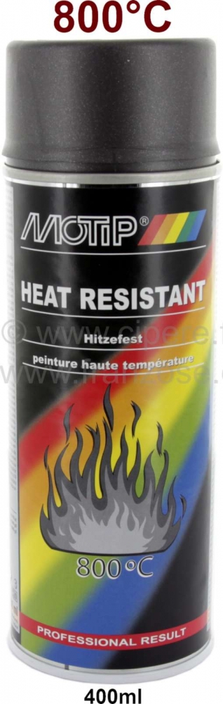 Renault - Spuitverf hittebestendig tot 800°C, 400ml, kleur antraciet.