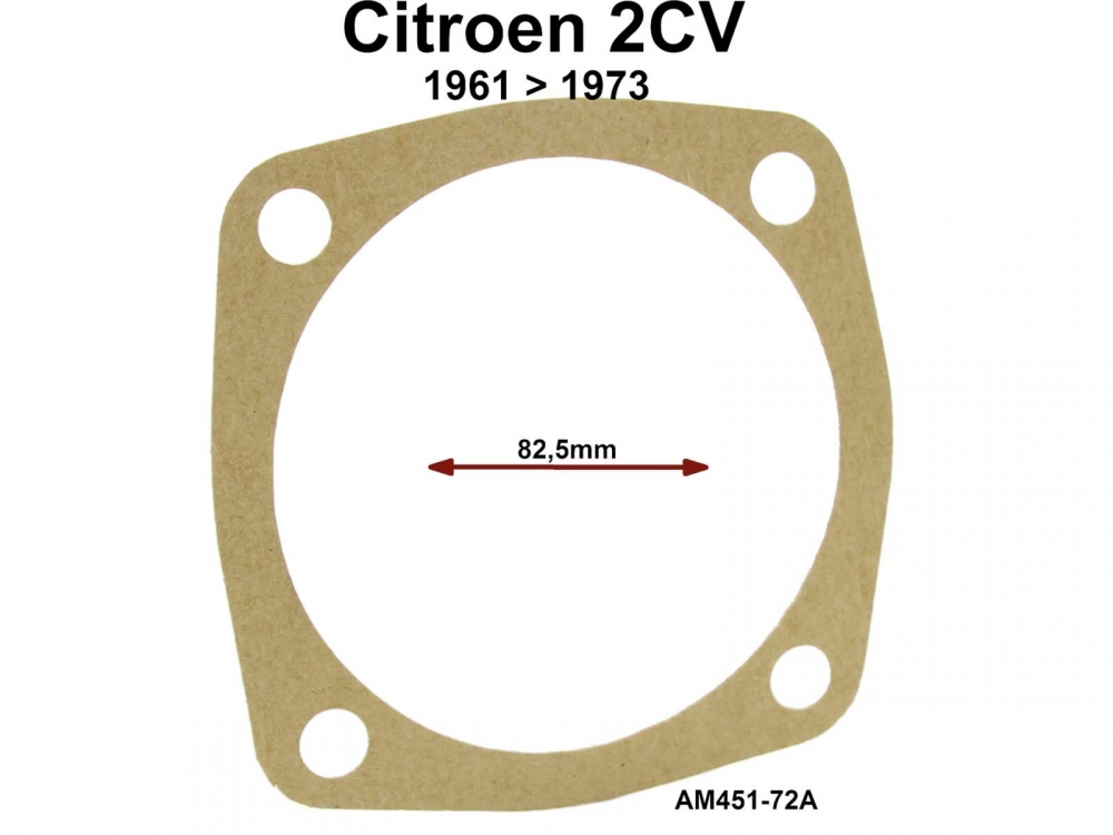 Citroen-2CV - Afdichting voor aandrijfas aan transmissiezijde met dubbele kruiskoppeling. Geschikt voor 