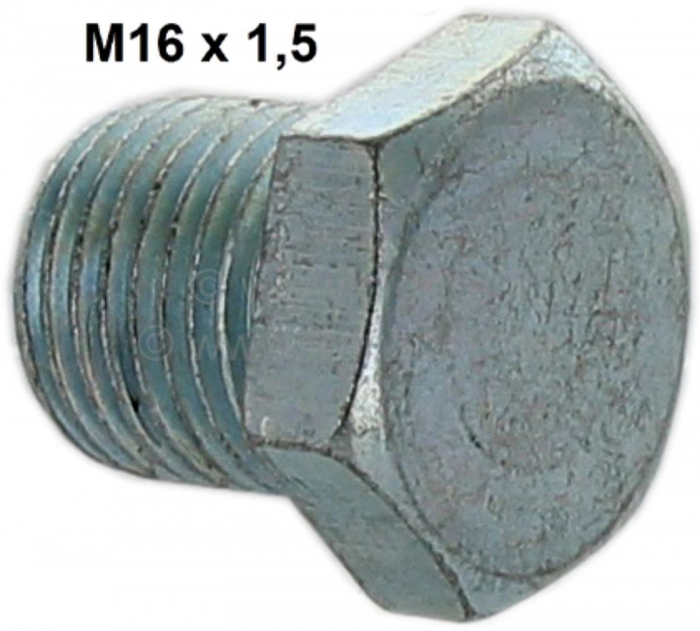 Citroen-2CV - Aftapplug voor versnellingsbakolie + vulplug. M16 schroefdraad. Geschikt voor Citroen 2CV.