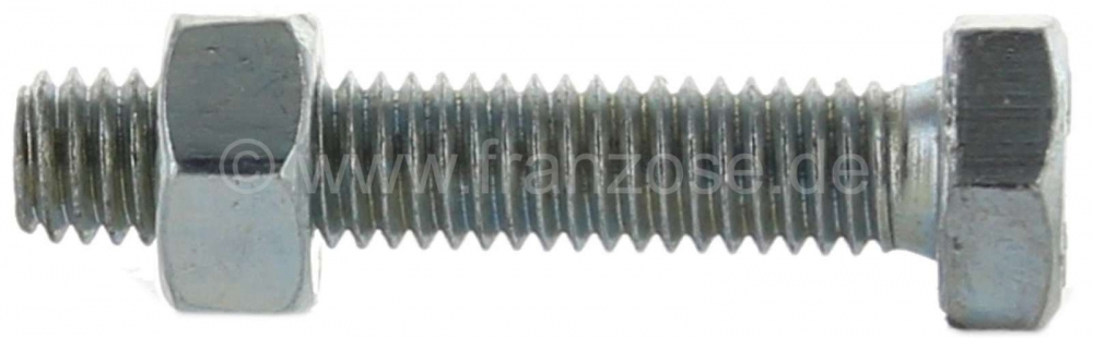 Citroen-2CV - Bevestigingsbout voor versnellingspook, met M6 moer. Bevestiging schakelstang in de carros