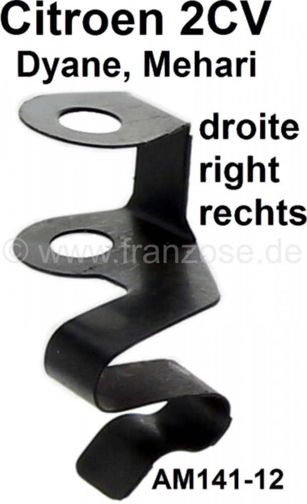 Sonstige-Citroen - Beugel voor verwarmingskabel rechts, bevestiging aan de verwarmingslamp. (brede klem). Rep