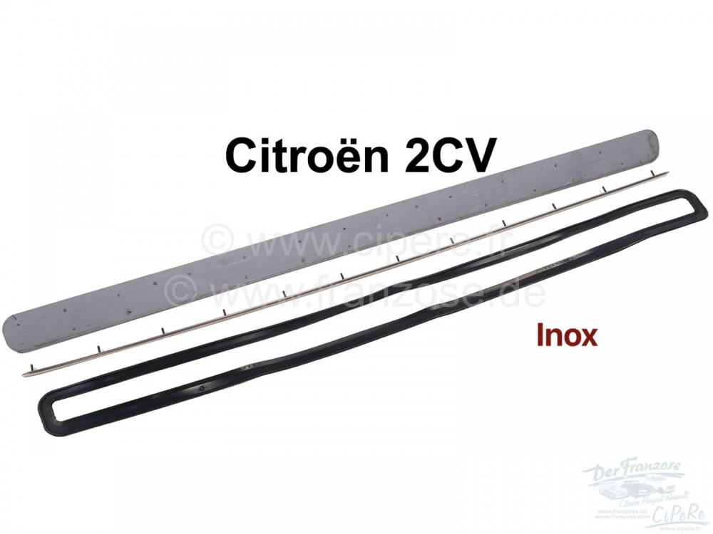 Sonstige-Citroen - 2CV, ventilatordeksel compleet, voor Citroen 2CV. Reproductie in roestvrij staal! De venti