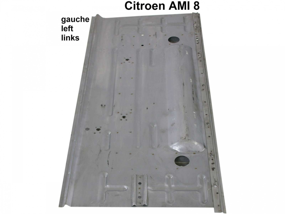 Citroen-2CV - AMI8, linkervloerplaat, compleet met alle schroefverbindingen en verstevigingen. Geschikt 