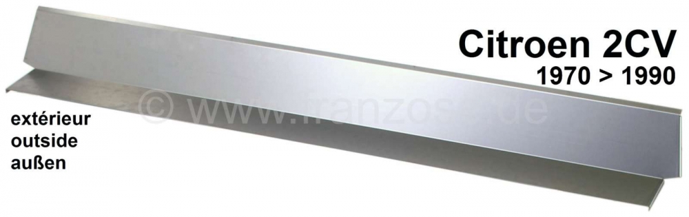 Renault - 2CV, pedaal vloerpaneel buiten, versterkte versie. Geschikt voor Citroen 2CV. Gemaakt in D