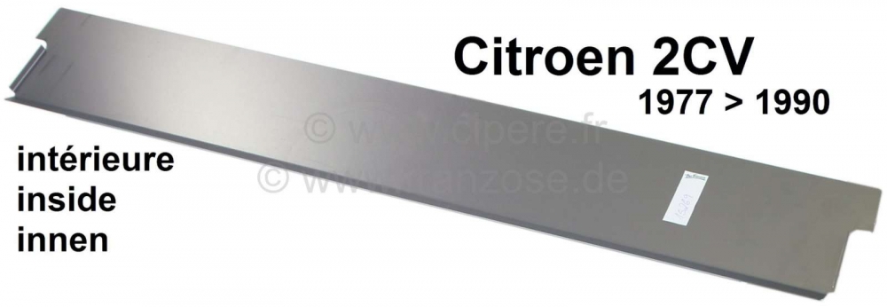 Renault - 2CV, pedalenvloerpaneel binnen, versterkt, zonder kralen, lasergesneden, voor Citroen 2CV 