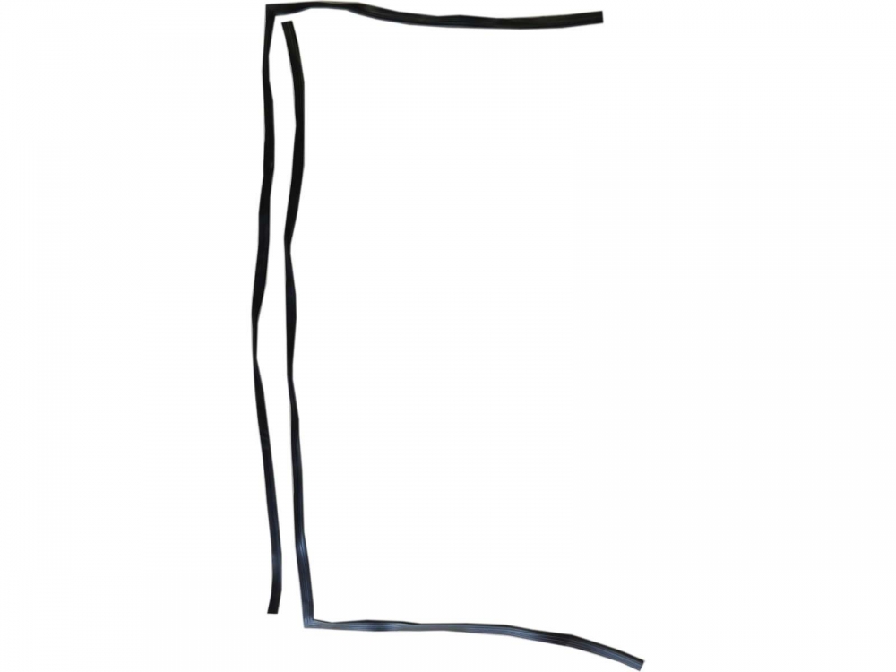 Citroen-2CV - 2CV, achterdeurrubbers, (2 stuks), reproductie, geschikt voor Citroen 2CV. made in India!