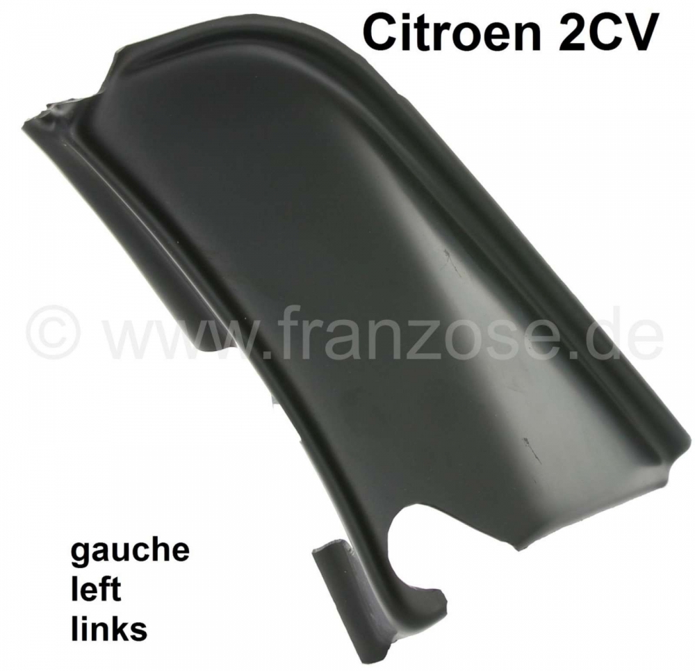 Citroen-2CV - 2CV, deurscharnierplaat links, in het interieur (aan de zijkant van het dashboard). Geschi