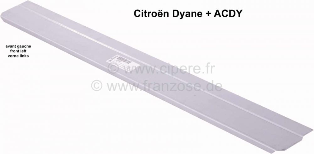 Citroen-2CV - Dyane, reparatiepaneel onderdeur, linksvoor, voor Citroën Dyane + ACDY.