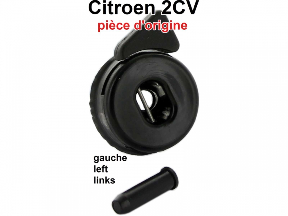 Renault - 2CV, raamhouder buiten links, voor de voordeur. Geschikt voor Citroen 2CV. Origineel Citro