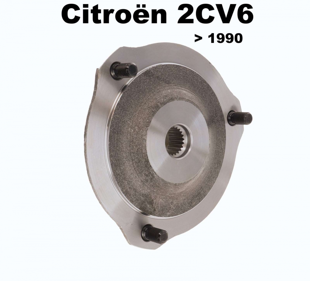 Citroen-2CV - Wielschijf (voorwielnaaf). Geschikt voor Citroen 2CV van de jaren zeventig tot 1990. Fijne
