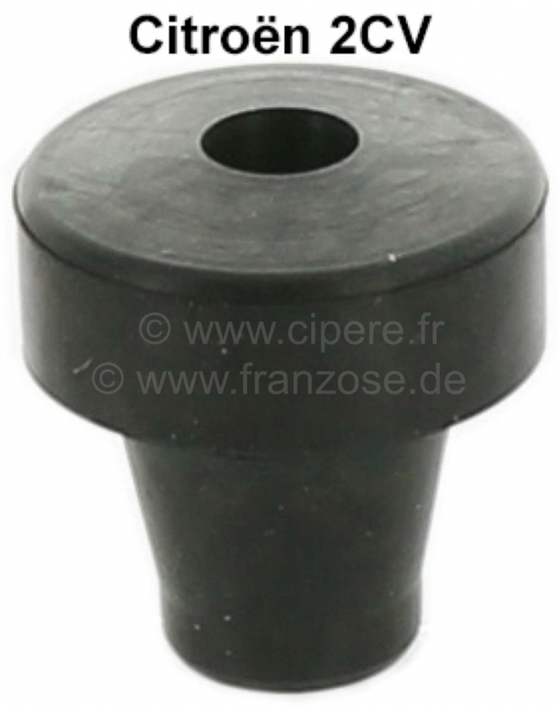 Citroen-2CV - Bumperrubber buffer, voor Citroen 2CV. Dit rubber wordt aan de achterkant gemonteerd, van 