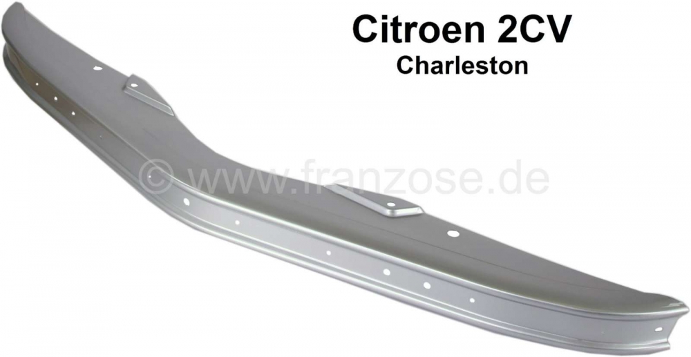 Citroen-2CV - Voorbumper, voor Citroën 2CV6 Charleston. Gemonteerd van 01/1981 tot 07/1989. De bumper w