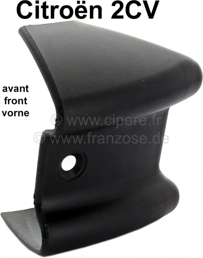 Citroen-2CV - Voorste bumperhoek, voor Citroen 2CV6, (plastic voorste hoek). Reproductie. Of.nr.95561034