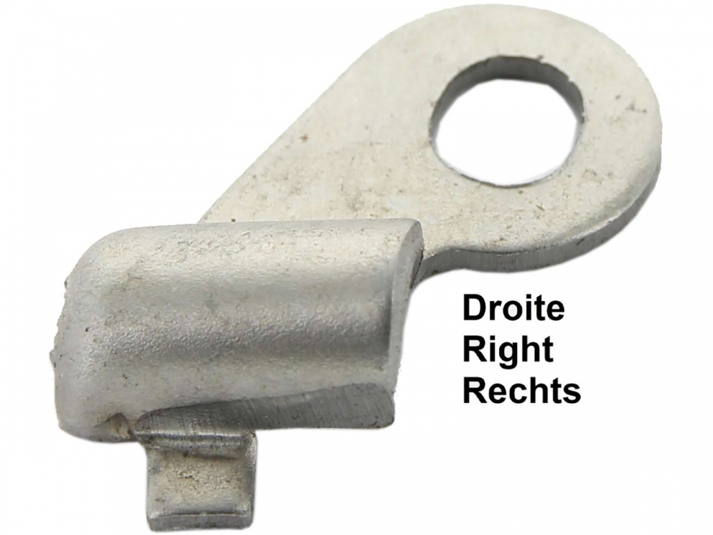 Citroen-2CV - Bevestiging handremkabel rechtsvoor. (Bevestiging aan de ankerplaat). Geschikt voor Citroe