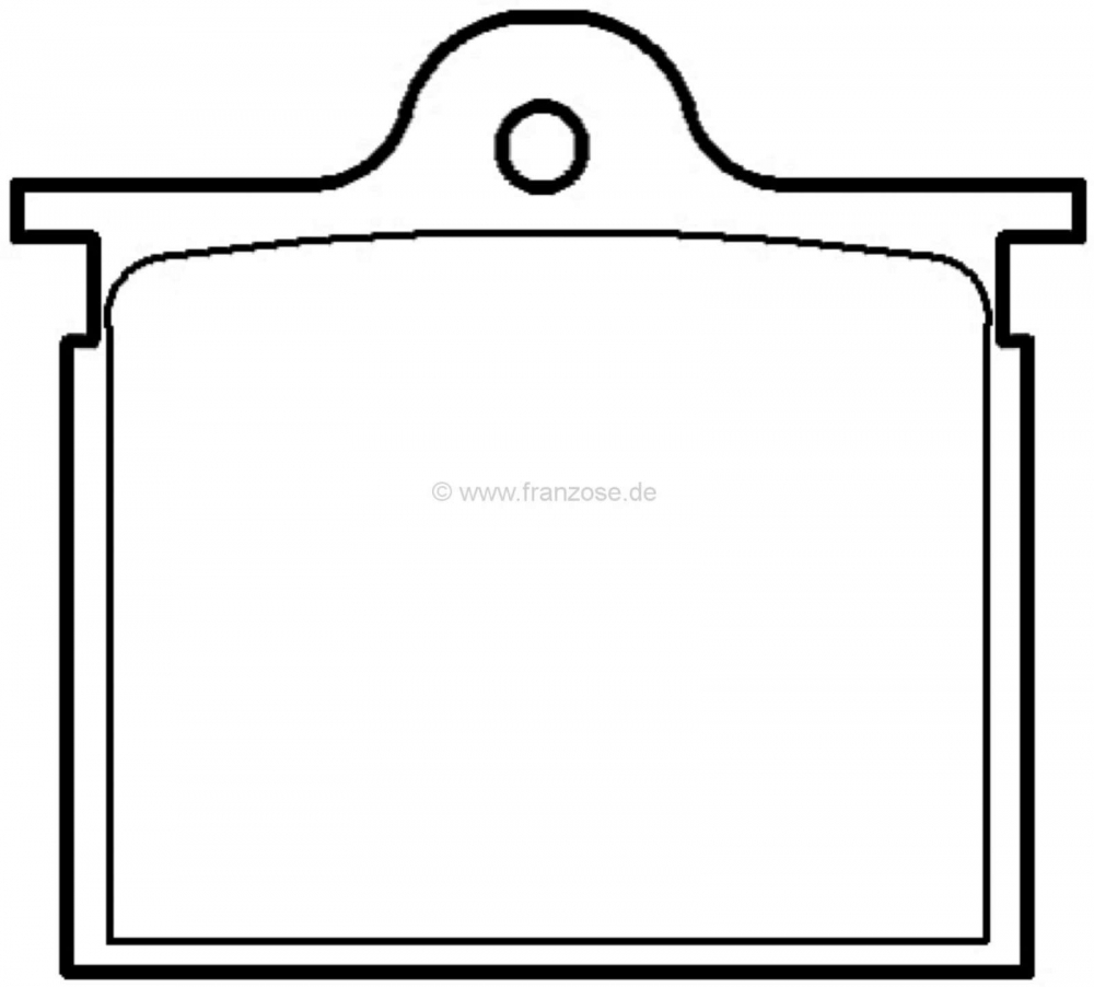 Sonstige-Citroen - Achterremblokken Citroen GS 1.0 Original Textar, tot 02/1973 1 serie, 49,4x12x44mm