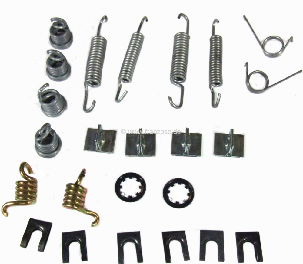 Renault - Remschoenset (achter). Remsysteem: Bendix. Geschikt voor Renault R4. Peugeot 104. Citroën