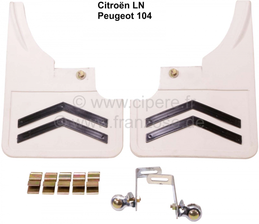 Peugeot - P 104/LN, achterspatlapset Citroen LN Peugeot 104 kleur wit!!!