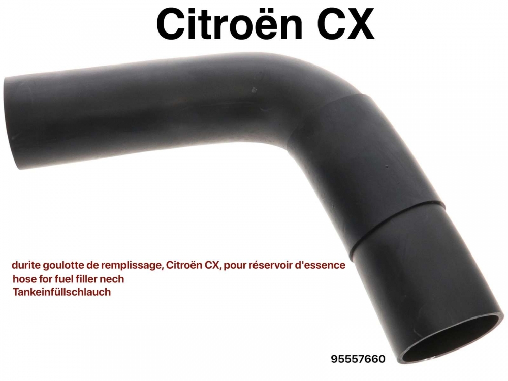 Sonstige-Citroen - CX, slang voor tankvulopening. Geschikt voor Citroen CX. Of. Nr. 95557660