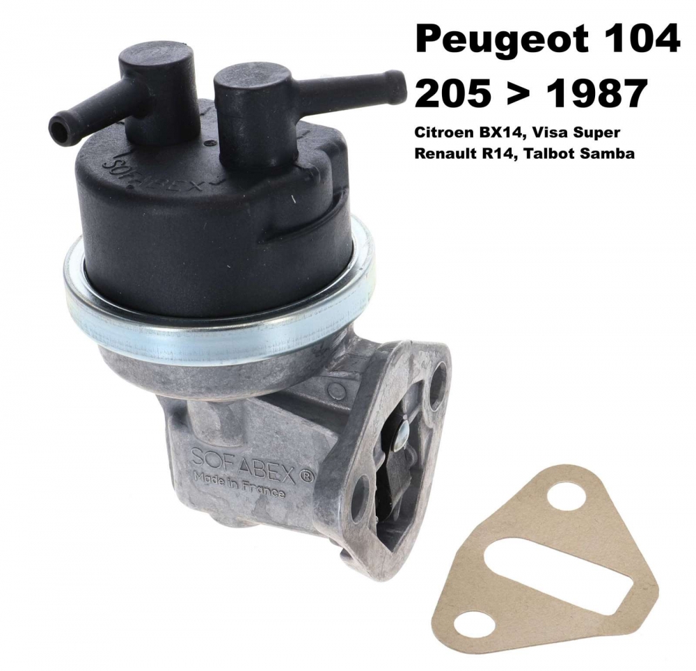 Alle - Mechanische benzinepomp, geschikt voor Citroen BX14, Visa Super. Peugeot 104, 205 tot 1987