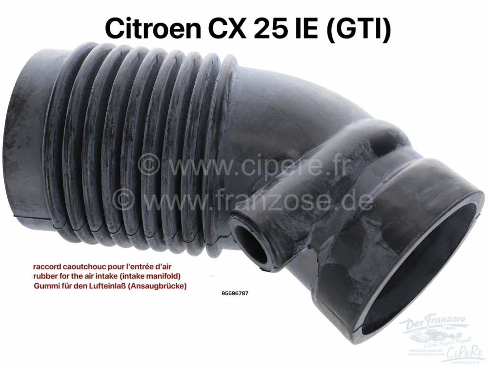 Sonstige-Citroen - CX GTI, rubber voor de luchtinlaat (inlaatspruitstuk). Geschikt voor Citroen CX 25 IE (GTI