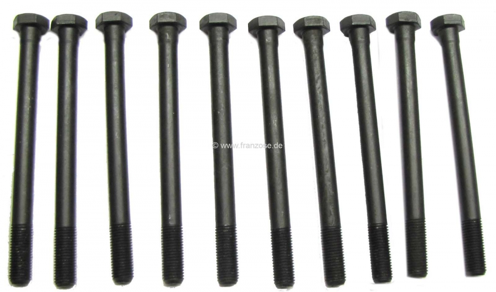 Peugeot - P 404/504/505, cilinderkopbouten (10 stuks). Geschikt voor Peugeot 404, 504, 505, J5 Citro