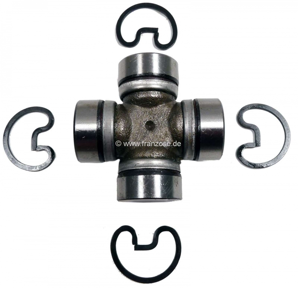 Citroen-DS-11CV-HY - Kruiskoppeling voor de aandrijfas. Geschikt voor Citroen 11CV. Afmeting: 60 x 27.02mm. Of.