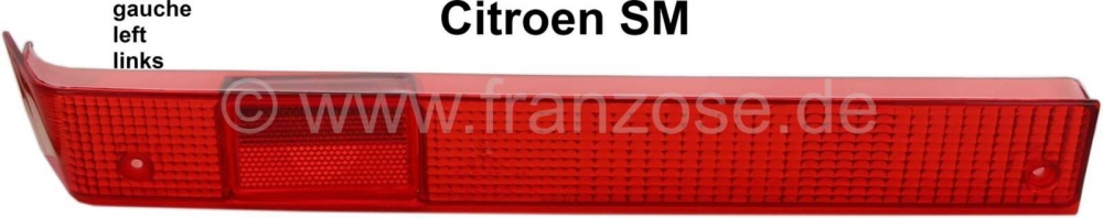Citroen-DS-11CV-HY - SM, achterlichtkap links. Kleur: rood. Geschikt voor Citroen SM.