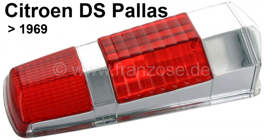 Sonstige-Citroen - Verchroomde achterlichtkap. Montage links + rechts. Geschikt voor Citroen DS Pallas, tot m