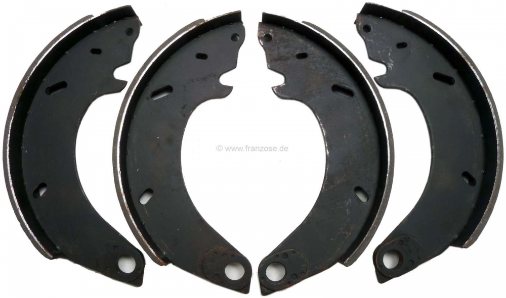 Citroen-DS-11CV-HY - Remschoenset achterrem (nieuwe onderdelen). Geschikt voor Citroen HY. Of. HY451-50 Made in