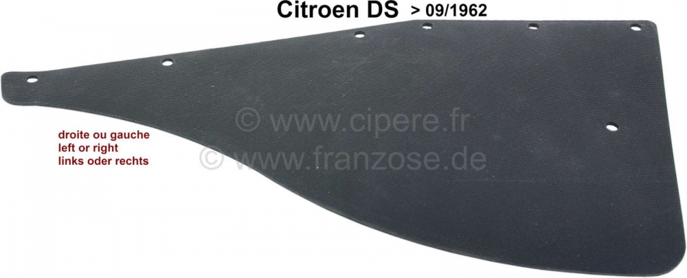 Sonstige-Citroen - Spatlappen voor het achterwiel (alleen rubber). Links + rechts (1 stuk). Geschikt voor Cit