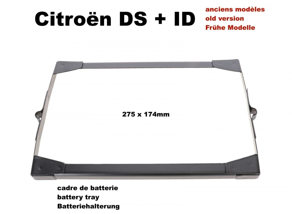 Citroen-DS-11CV-HY - Batterijhouderframe (gemaakt van plaatstaal). Geschikt voor Citroen DS-ID (oude versie). I