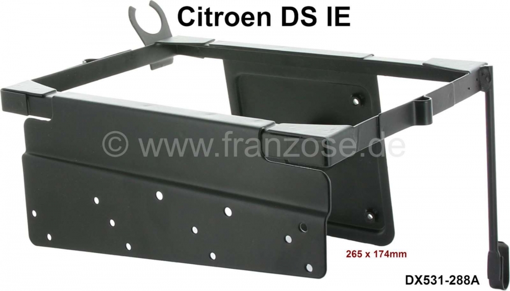 Citroen-DS-11CV-HY - Batterijhouderframe (gemaakt van plaatstaal). Geschikt voor Citroen DS IE, met injectiemot