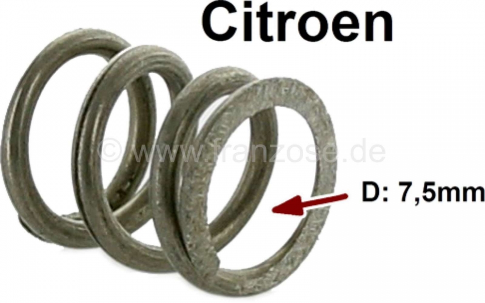 Citroen-DS-11CV-HY - Batterij boogveer, 7mm diameter. Geschikt voor Citroën DS + HY.