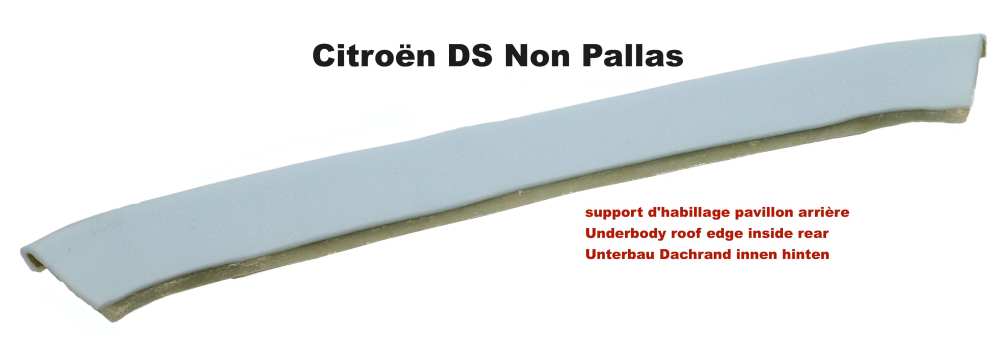 Sonstige-Citroen - Onderbouw dakrand binnenzijde, achterzijde. Geschikt voor Citroen DS Non Pallas. De stof w
