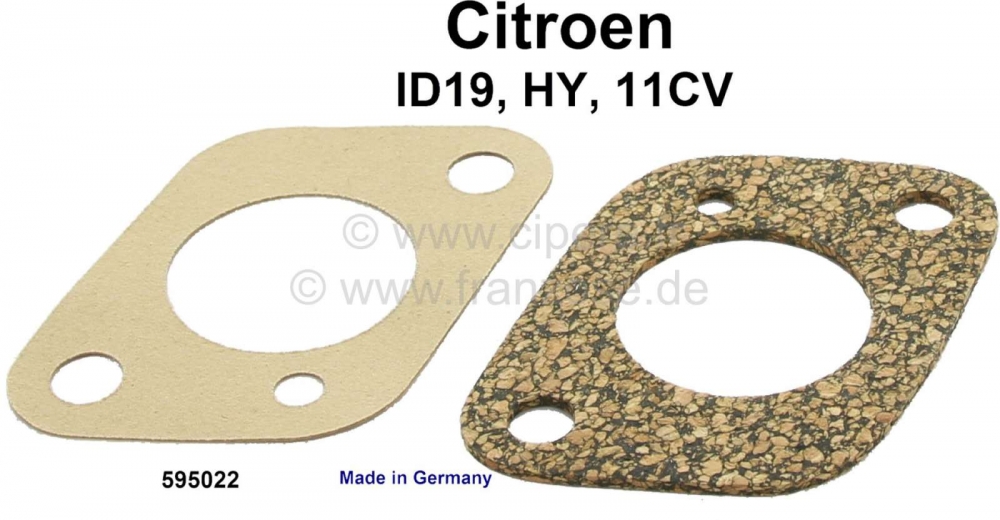 Citroen-DS-11CV-HY - Basispakking benzinepomp (flensafdichting aan de onderkant). Geschikt voor Citroen 11CV, 1