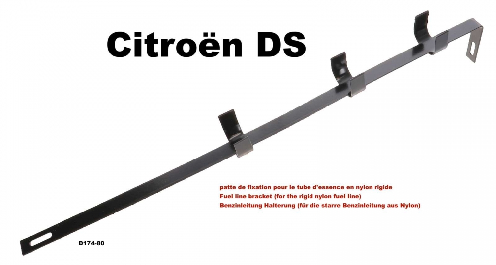 Citroen-DS-11CV-HY - Benzineleidinghouder (voor de stijve nylon benzineleiding). Geschikt voor Citroen DS met c