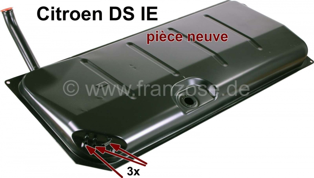Citroen-DS-11CV-HY - Benzinetank, nieuw onderdeel (zonder aftapplug, zonder brandstofniveausensor)! Geschikt vo
