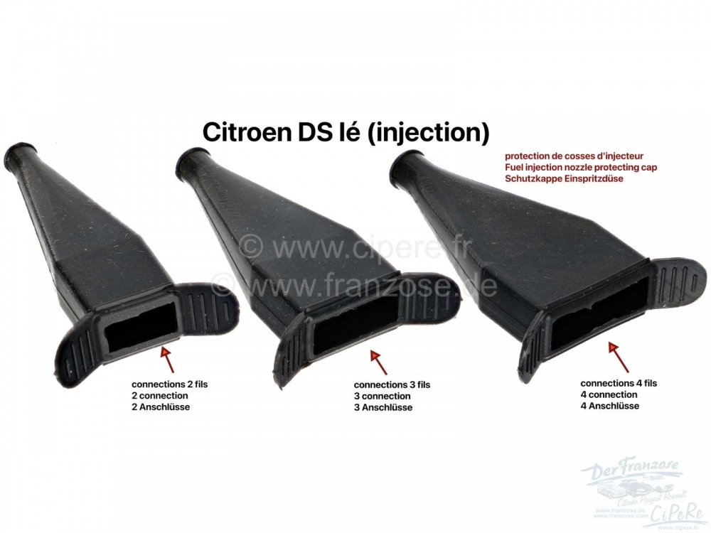 Citroen-DS-11CV-HY - Beschermkap voor injectieverstuiver. Voor 3-polige aansluiting. Geschikt voor Citroen DS I