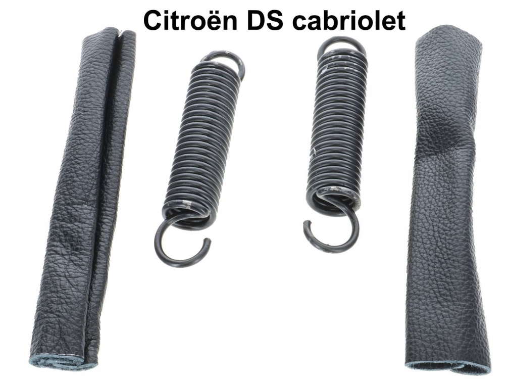 Sonstige-Citroen - Veer (2 stuks) incl. leren hoes voor de softtop hefinrichting. Geschikt voor Citroen DS Ca