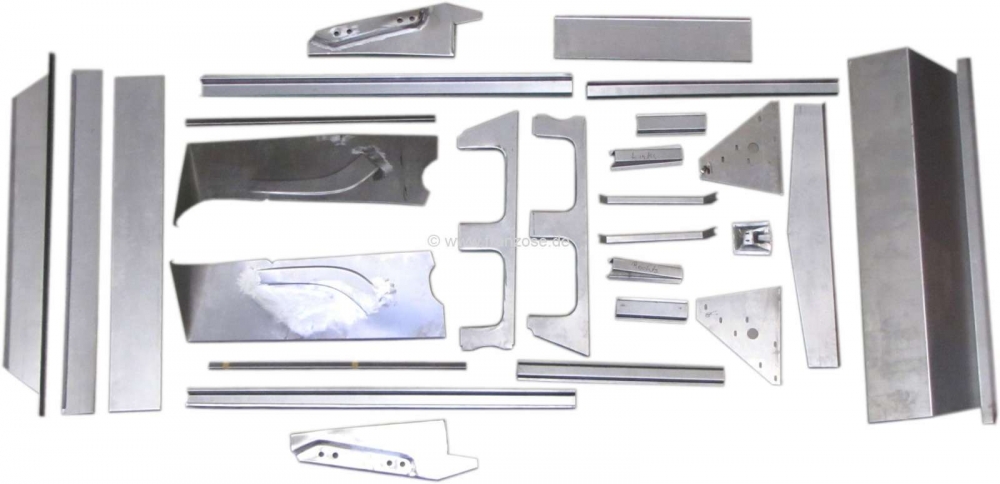 Citroen-DS-11CV-HY - Versterkingsset voor cabriolet, om in te lassen. Basisvereiste voor elke Citroen DS cabrio