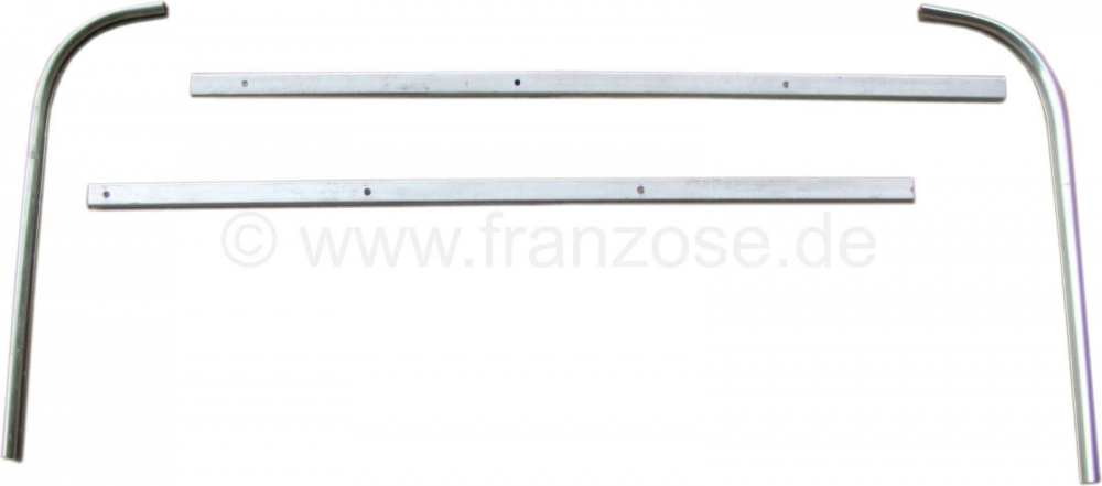 Sonstige-Citroen - Zachte topstang aluminium klemstrips. Geschikt voor Citroen DS Cabrio. (1 set).