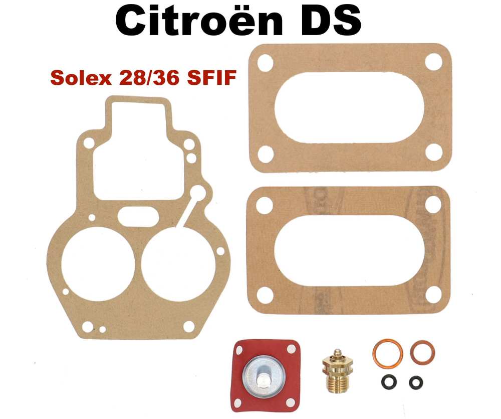 Sonstige-Citroen - Carburateur pakkingset, voor Solex carburateur 28/36 SFIF. Geschikt voor Citroën ID19, DS