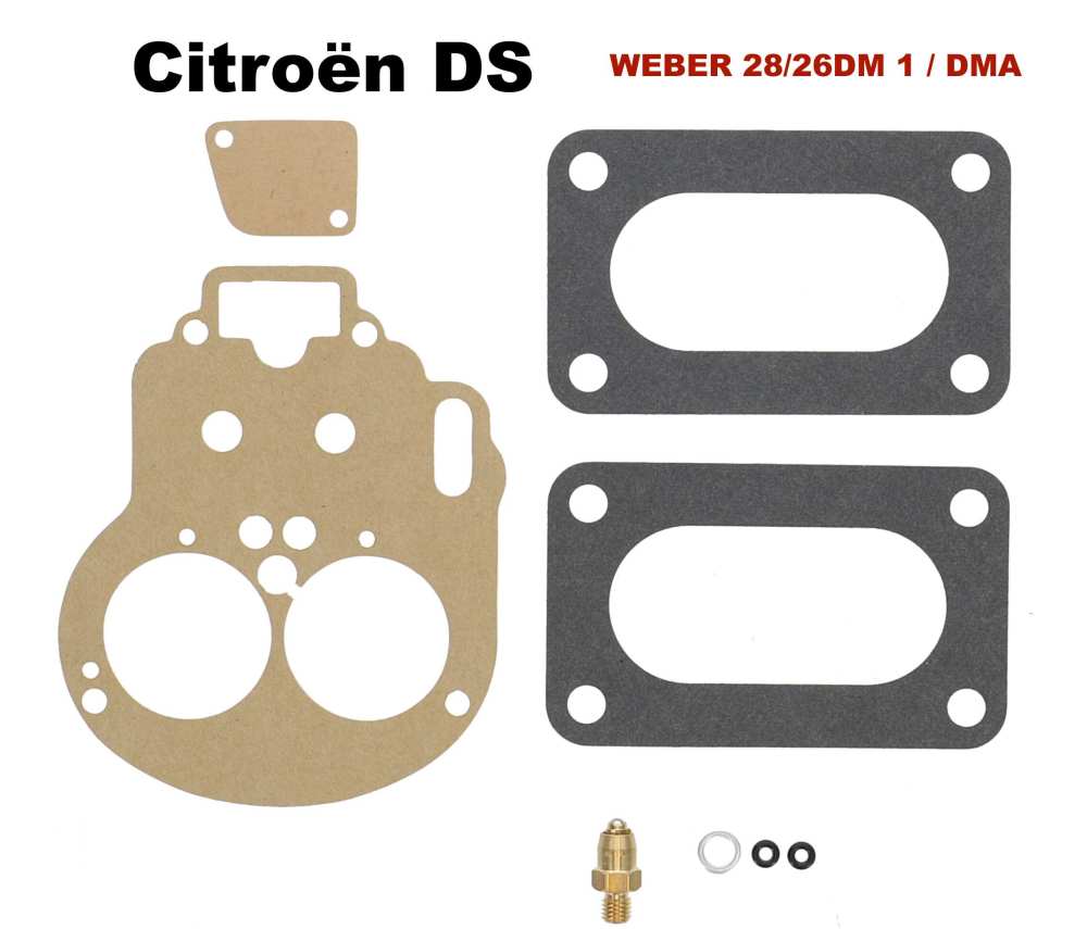 Sonstige-Citroen - Carburateur pakkingset, voor Weber 28/36 DM + DMA. Geschikt voor Citroen DS, vanaf modelja