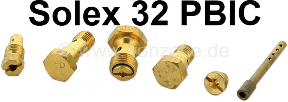 Citroen-DS-11CV-HY - Solex, carburateur sproeierset, voor Solex 32 PBIC. Geschikt voor Peugeot 203 + Citroen 11