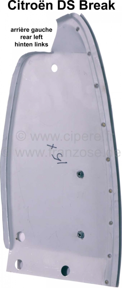 Sonstige-Citroen - Achterkant, reparatiepaneel achter links (oor links). Geschikt voor Citroen DS Break. Of. 