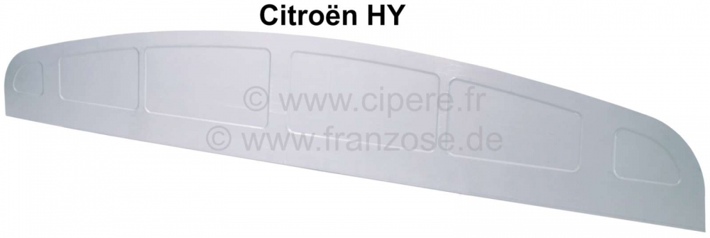 Citroen-DS-11CV-HY - Dwars bovenpaneel achter, voor Citroen HY. Alle modeljaren. Of. nr. HY 823-95.