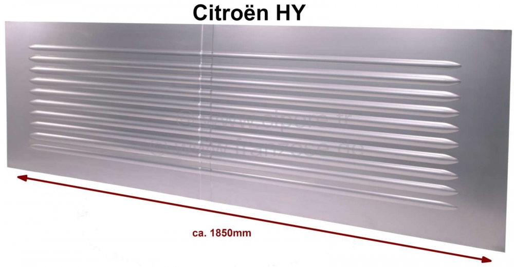 Citroen-DS-11CV-HY - Golfplaat - zijpaneel met kraal. Lengte kraal: ca. 1640mm. Lengte plaatwerk: ca. 1850mm. G